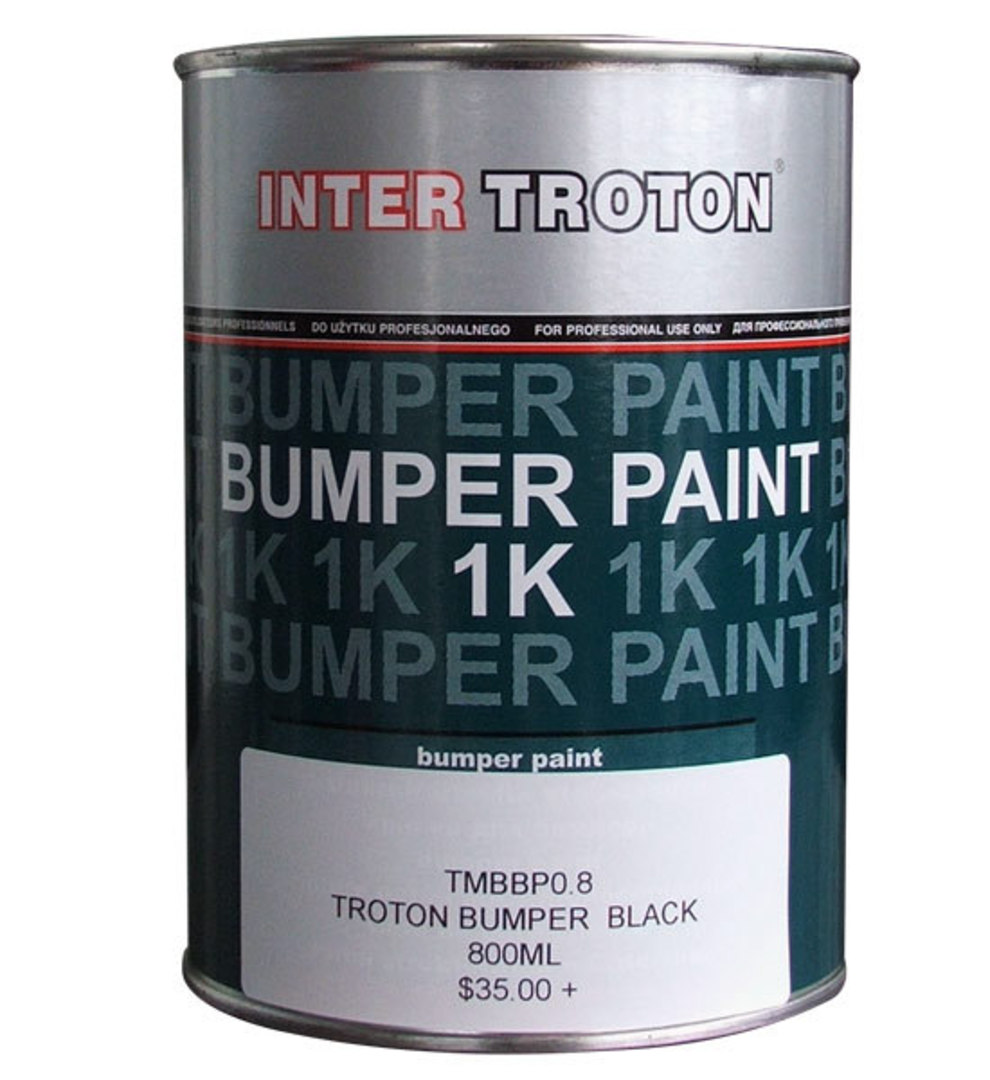 Inter Troton Bumper Paint Black 800ml image 0