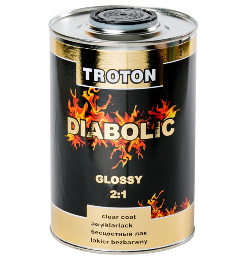 Troton Diabolic 2:1 Acrylic Clearcoat Gloss 1 Litre image 0
