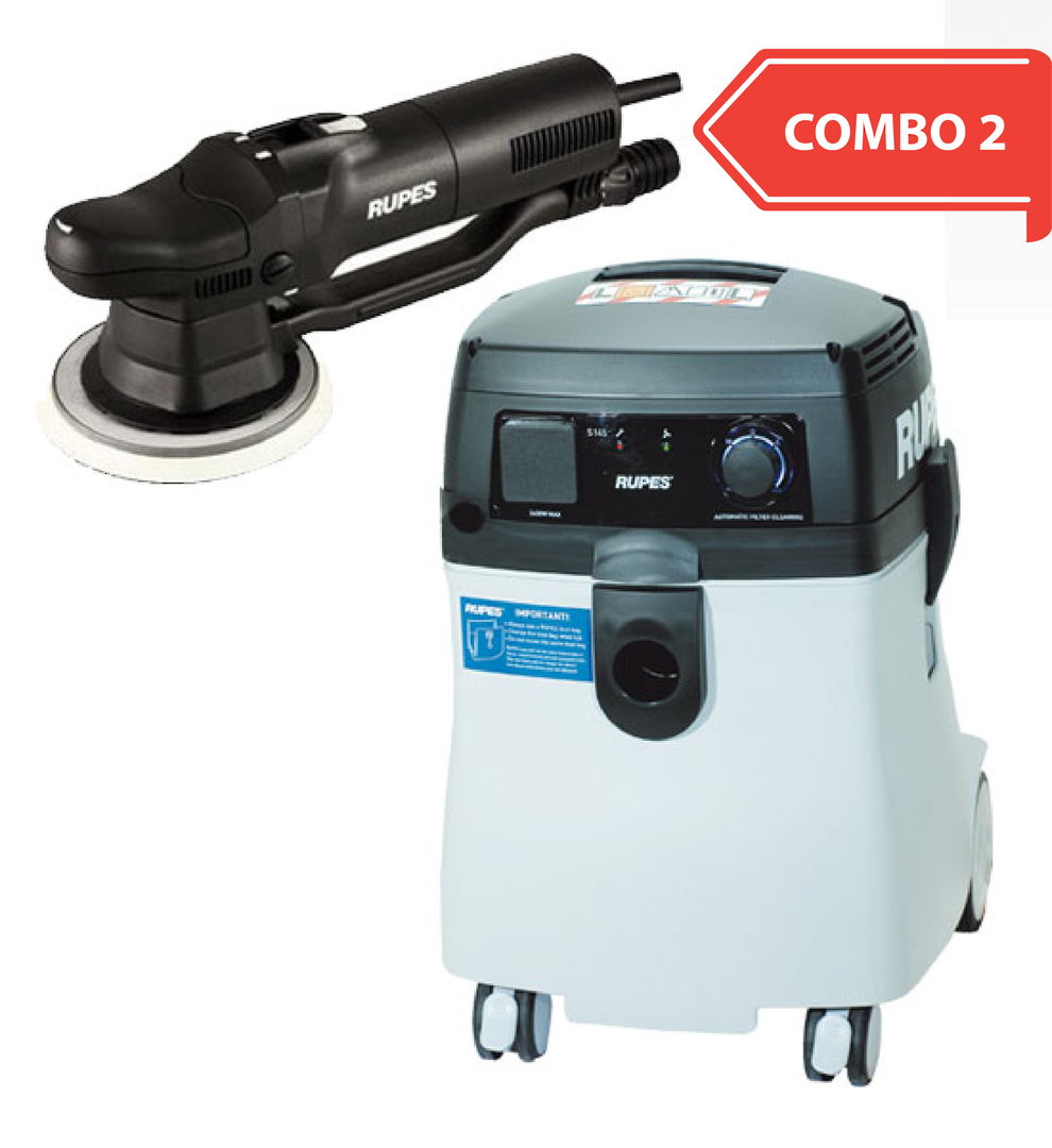RUPES New Generation Dustless Sander Vacuum Combo RUS145EL and RUBR109AES COMBO 2 image 0