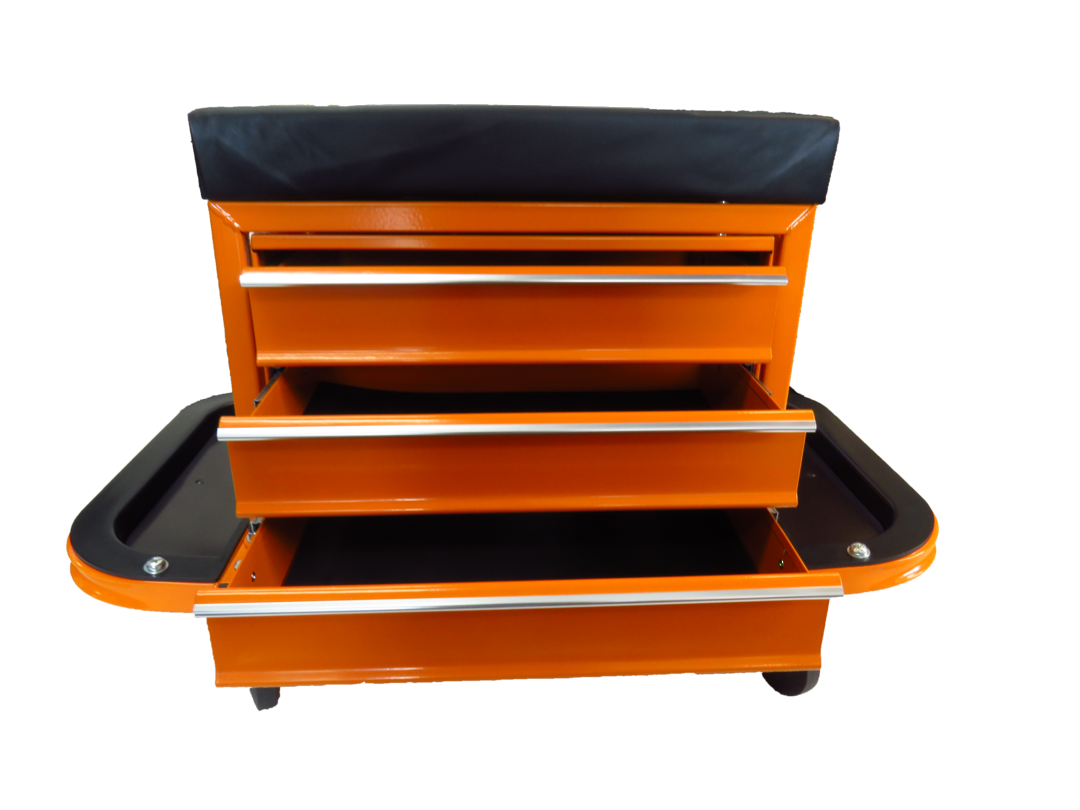 Creeper seat tool box- 3 drawers image 2