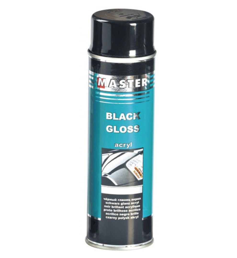 Troton Master Acrylic Black Gloss Spray 500ml image 0