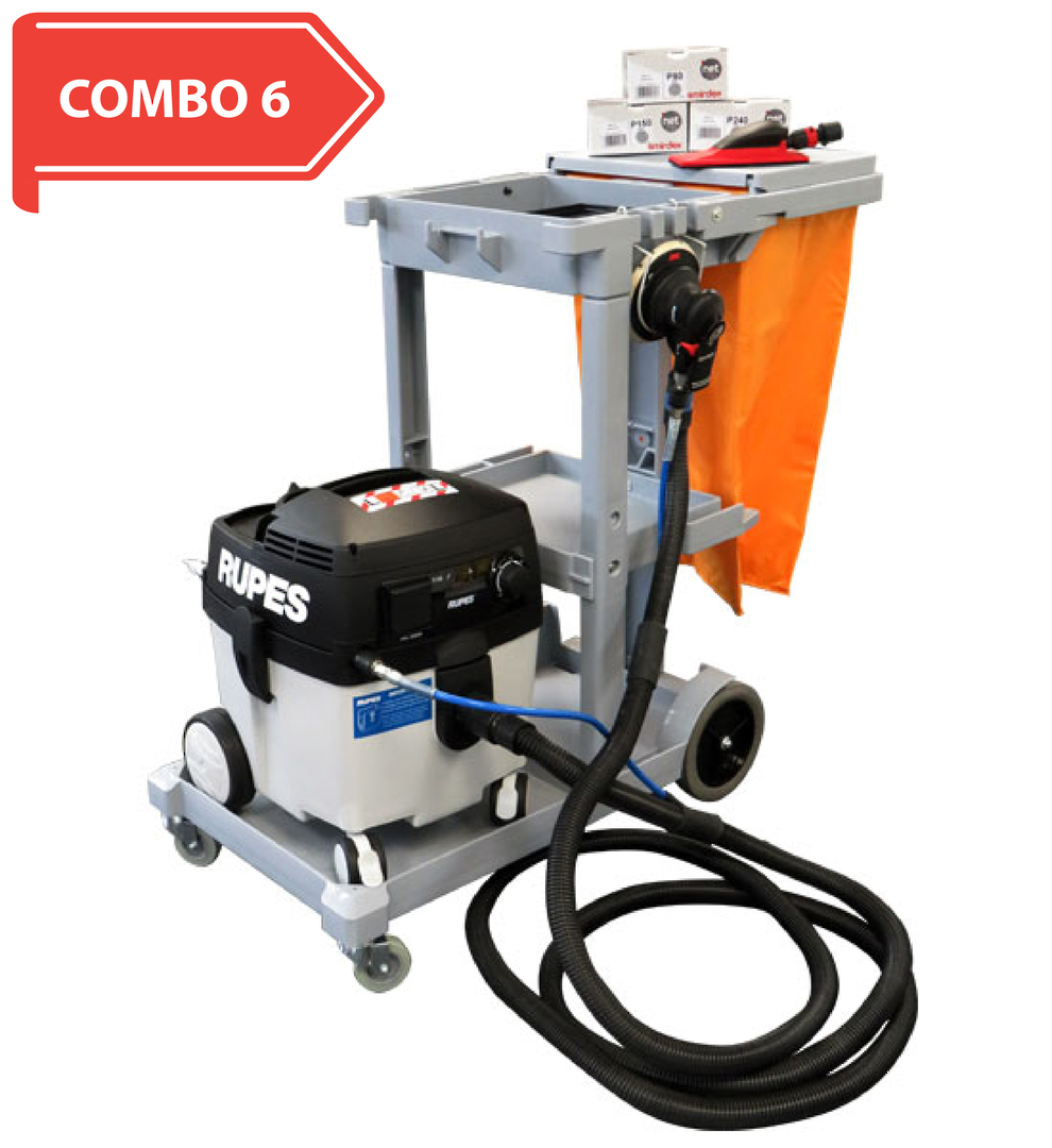 RUPES Smart Repair Electro-Pneumatic Dust Extraction Combo RUS130EPL COMBO 6 image 0