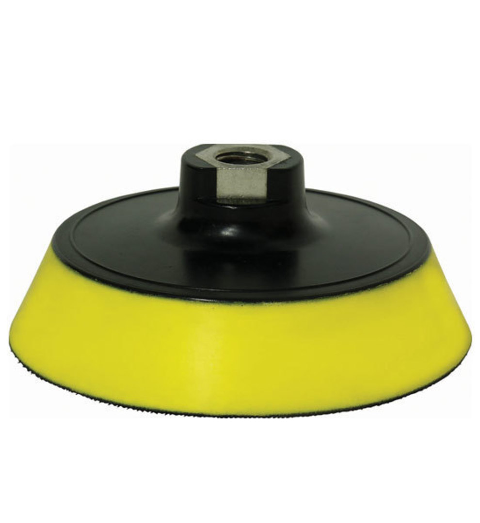 Farecla G Mop Back Plate with Yellow Interface for 150mm Pads image 0