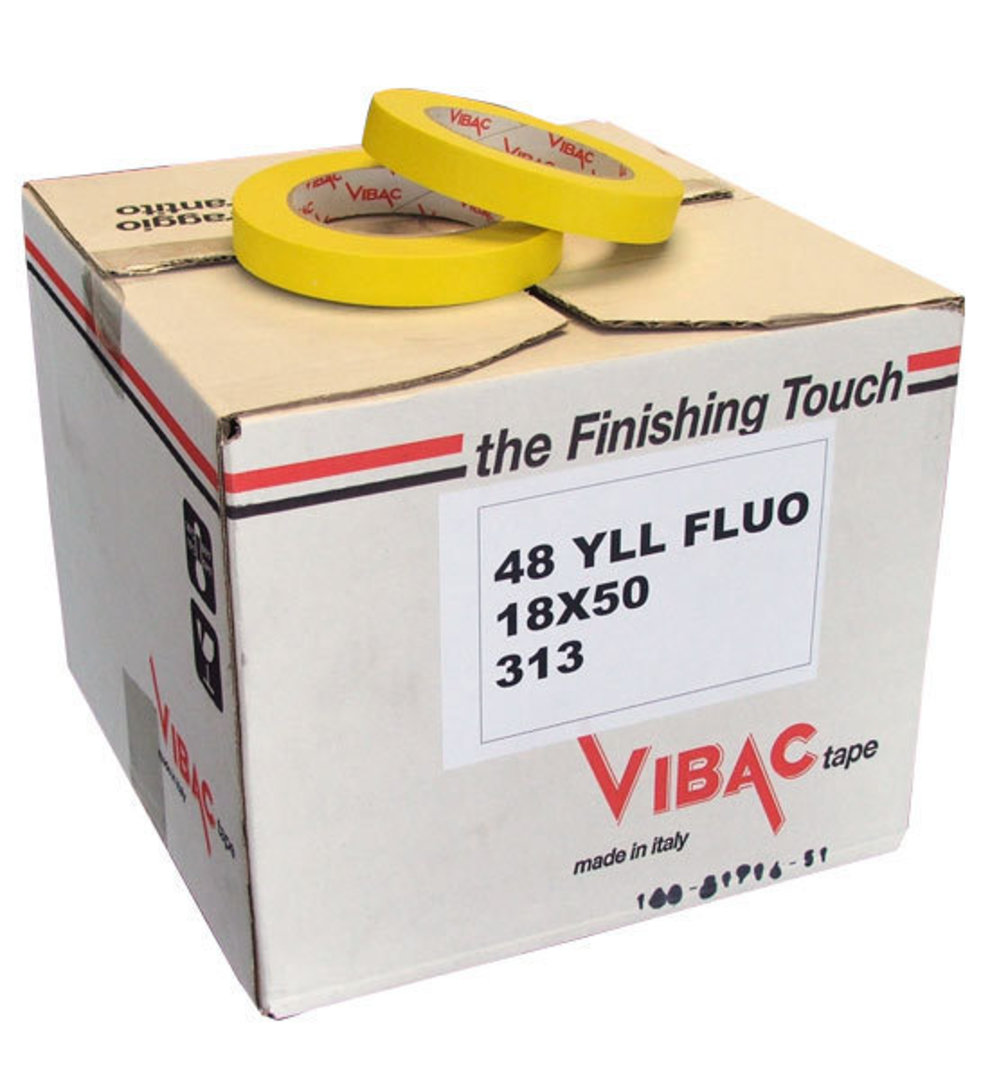 Vibac 313 Yellow Automotive Masking Tape 18mm image 0