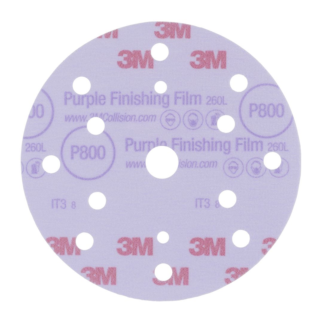 3M 150mm Purple Finishing Film Disc P800 image 0
