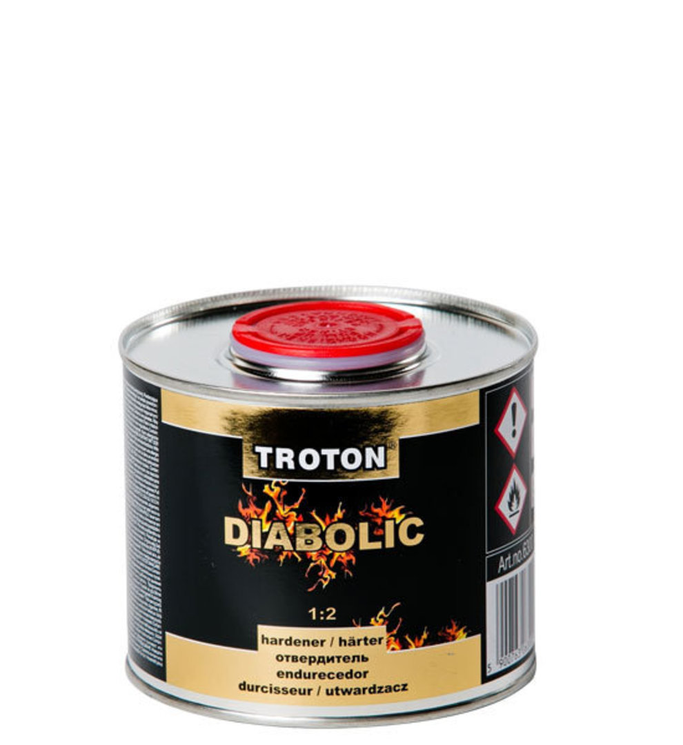 Troton Diabolic 1:2 Acrylic Clearcoat Activator 0.5 Litre image 0