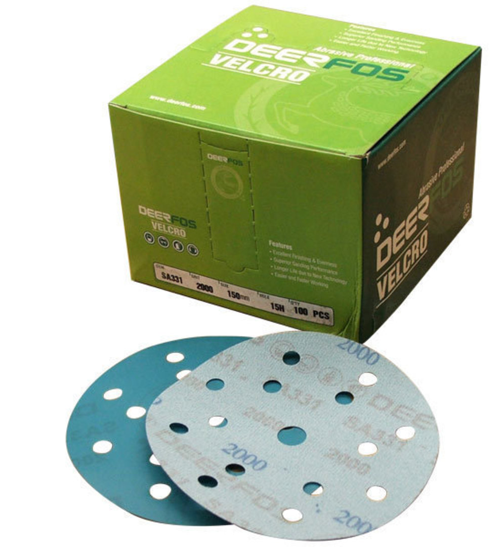 Deerfos 150mm Velcro Film Abrasive Discs image 1
