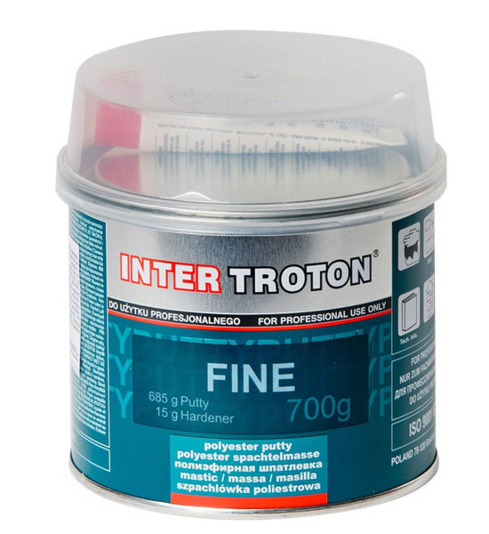 Inter Troton Fine Polyester Putty Body Filler 700g image 0