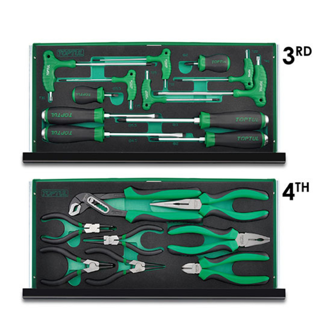 Mechanical Tool Set In 3 Drawer Tool Chest - 82pcs image 3