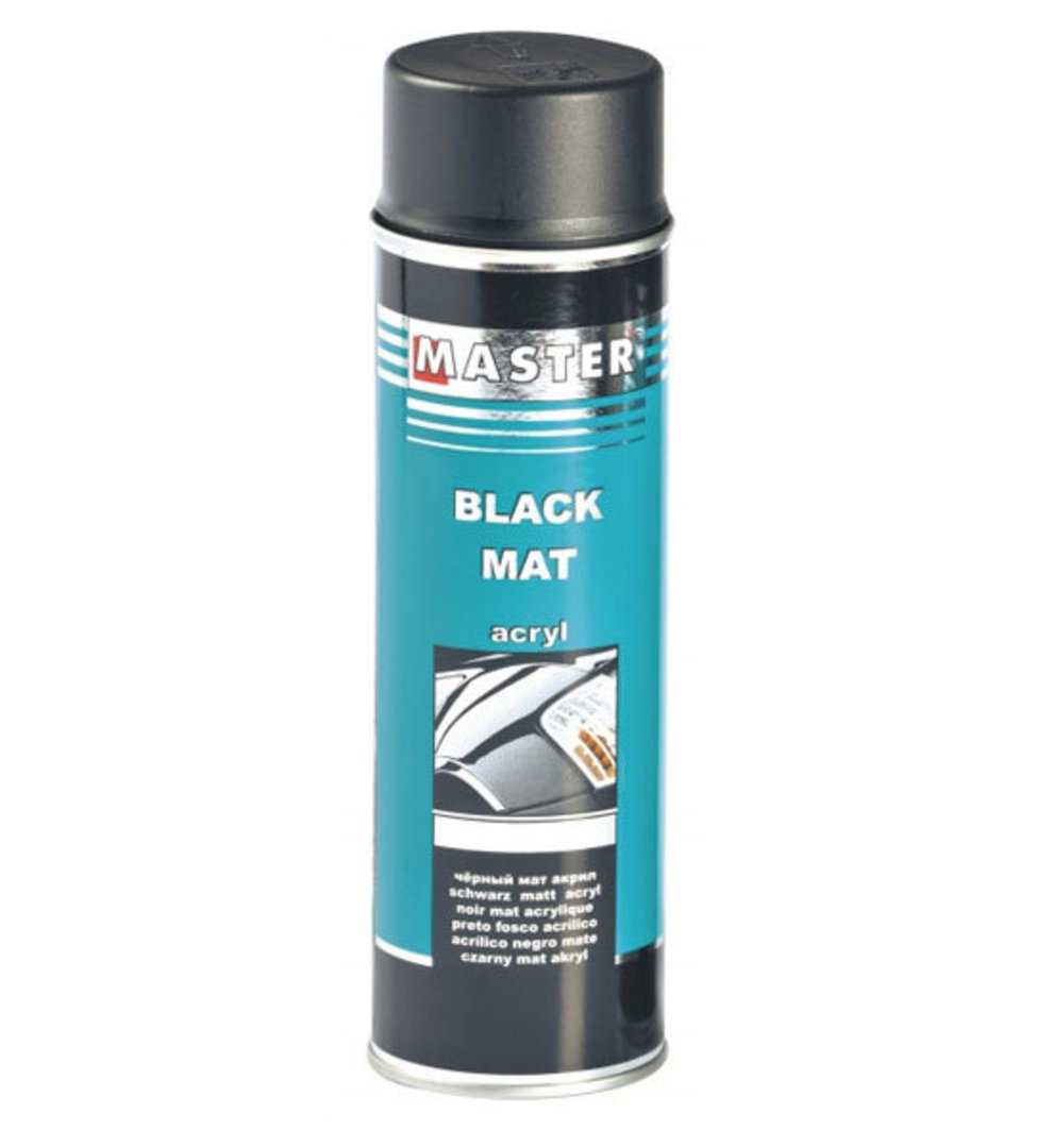 Troton Master Acrylic Black Matt Spray 500ml image 0