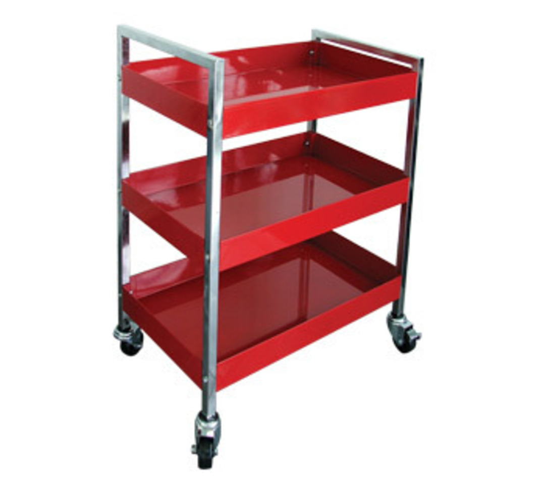 Three-Shelves Open Trolley with wheels image 0