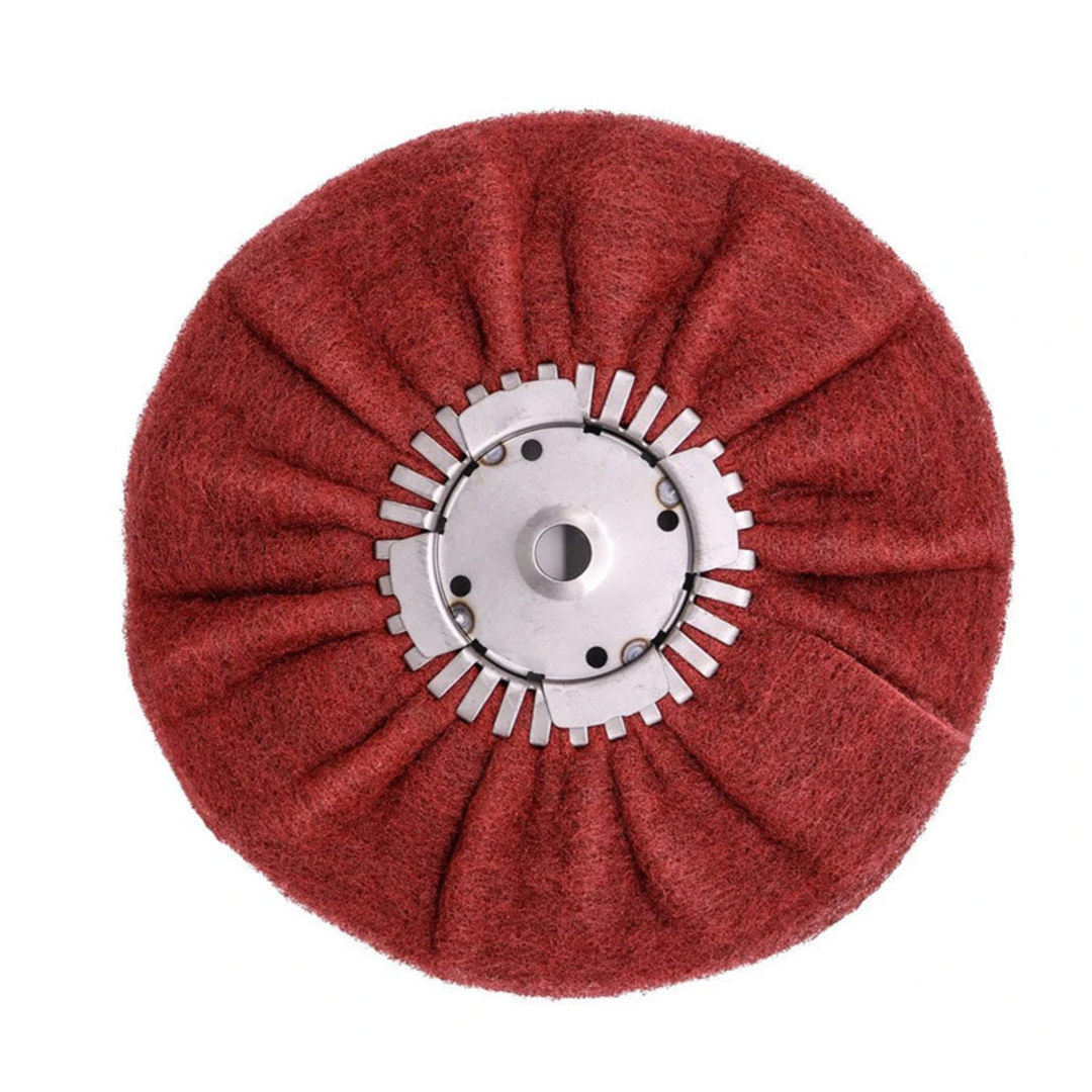 Renegade 9" Satin Airway Buffing Wheel for Angle Grinder image 0