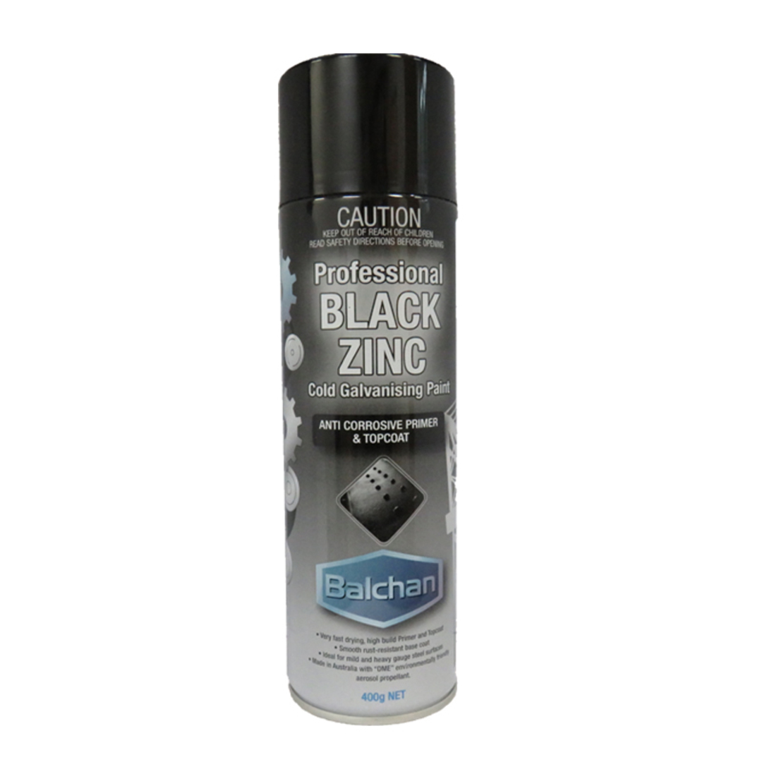 Balchan Professional Black Zinc Cold Galvanising Silver Paint 400g image 0
