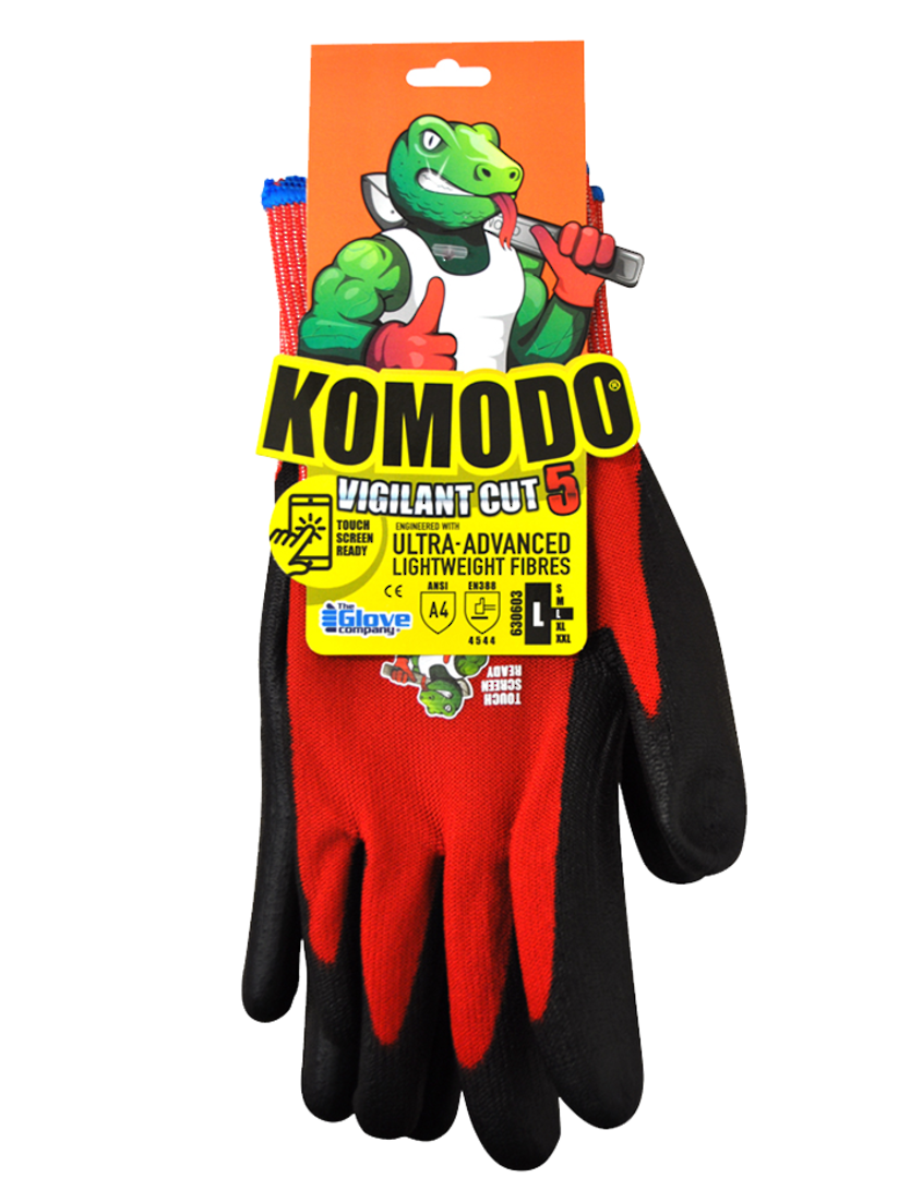 KOMODO Vigilant Cut 5 Pair of  Gloves image 1