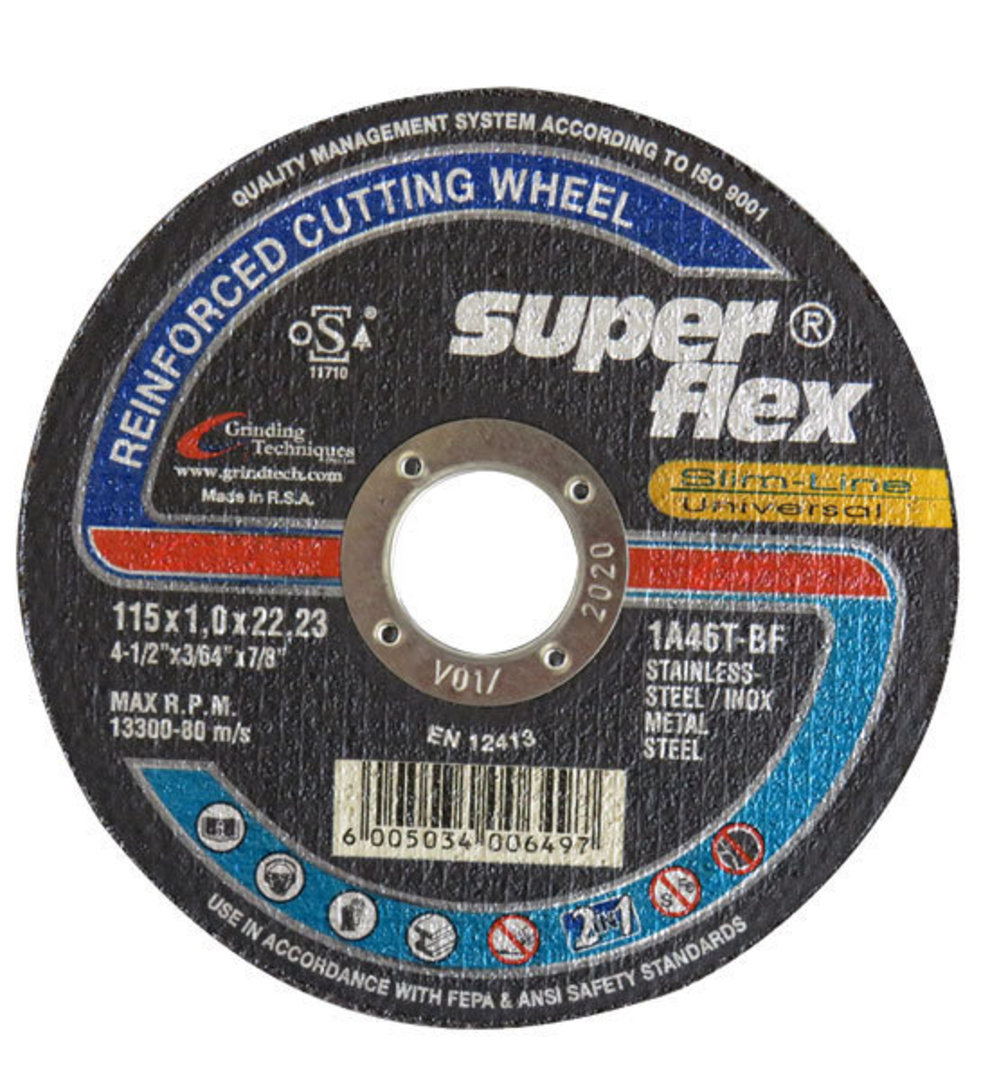 Super Flex 115mm  x 1.0 x 22 Inox Cut off Wheel image 0