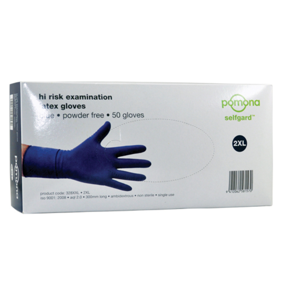 High Risk Disposable Powder Free Latex Gloves image 0