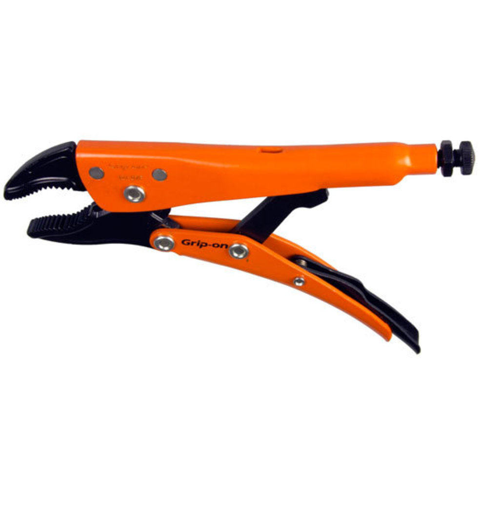Grip-On 235mm Curved Jaw Locking Pliers with Wire Cutter image 0
