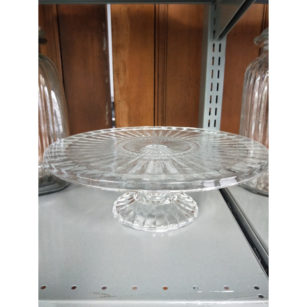Cake Stand - Glass Cut Crystal 31cm image 0