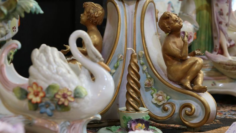 Fine 19th century European Porcelain Centerpieces, Urns  & Candelabras