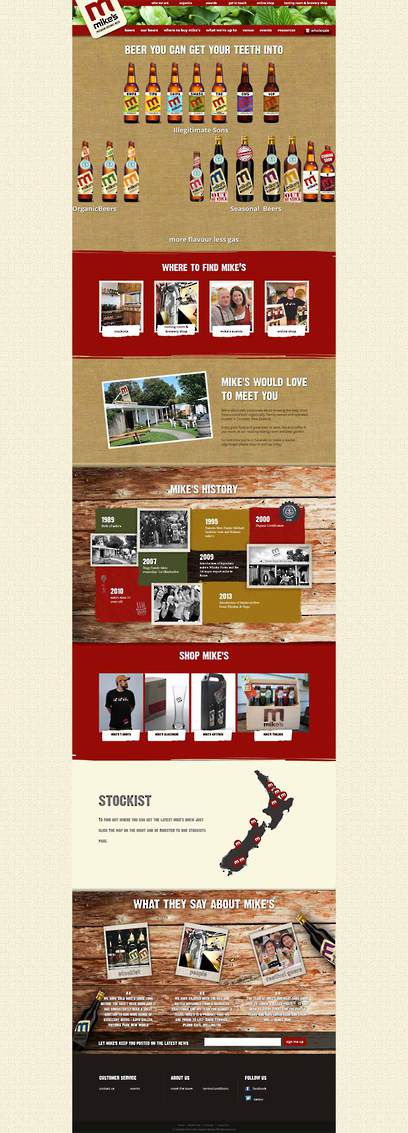 Mike's Organic Brewery Website Design by Zeald