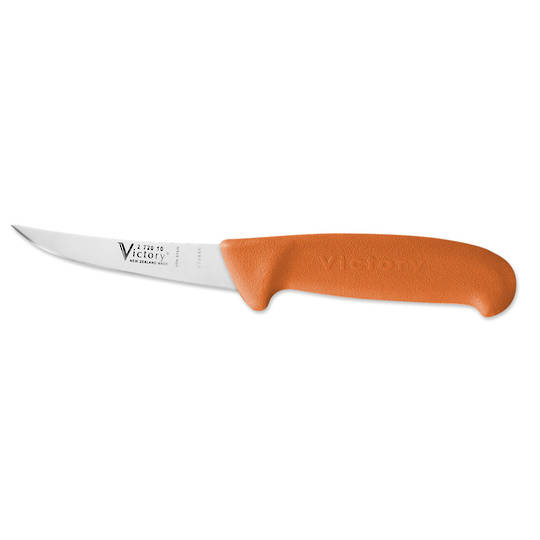 Short Curved Boning/Poultry Knife 10cm Orange