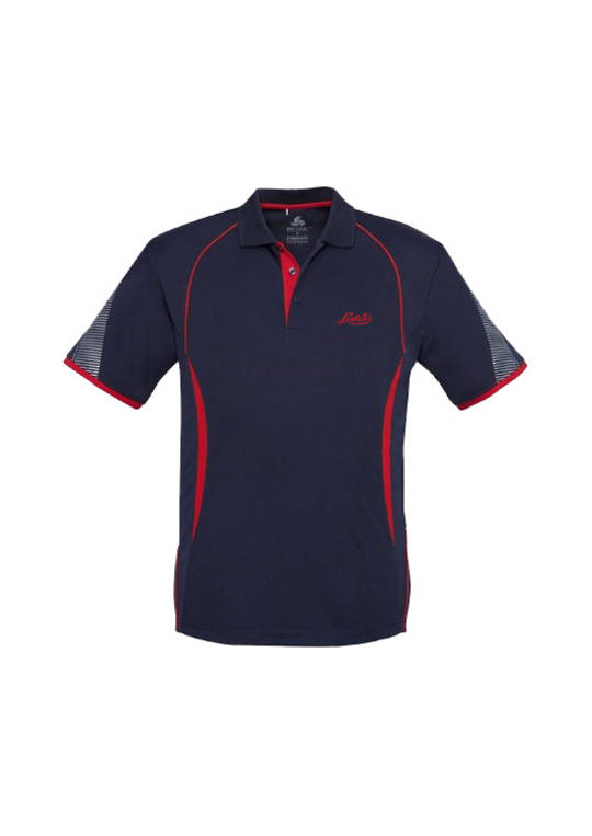 Lister Polo Shirt - Navy/Red