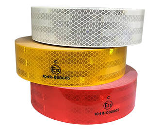 ECE104 Rated Conspicuity Tape: Red, Silver, Yellow