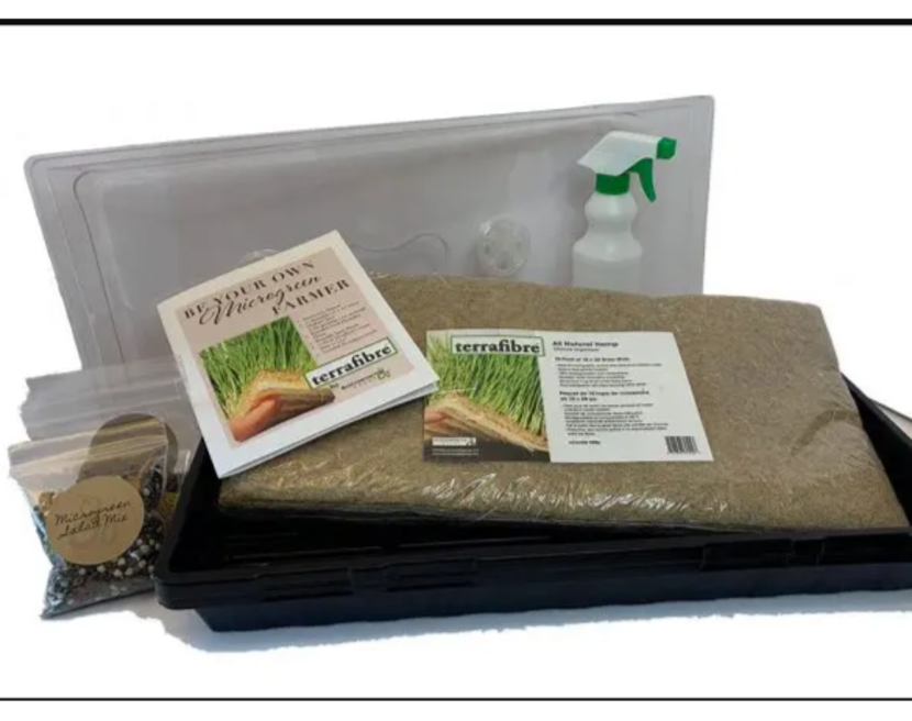 Grow-Your-Own Microgreen Kit - comes with our new Hemp grow mats!