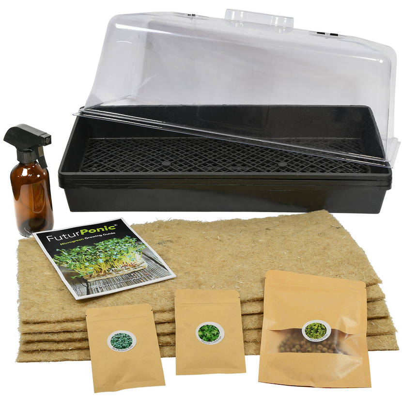 Grow-Your-Own Microgreen Kit - comes with our new Hemp grow mats!