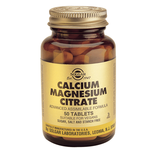 Solgar Calcium Magnesium Citrate 50 Tablets