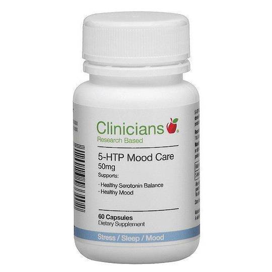 Clinicians 5-HTP Mood Care 50mg Caps 60