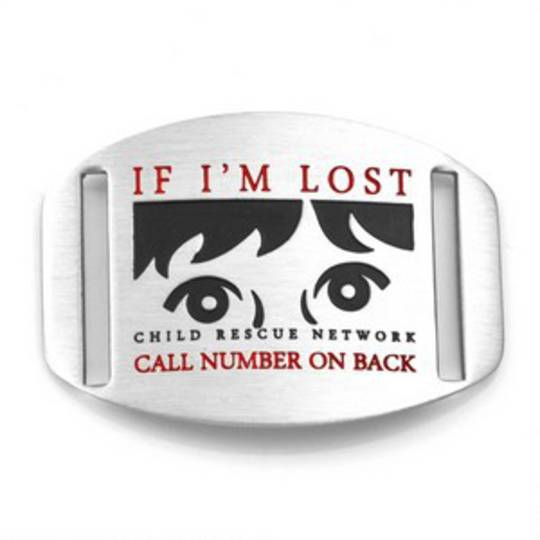 Stainless Steel Medical Alert Plaque - 'IF I'M LOST CALL NUMBER ON BACK'