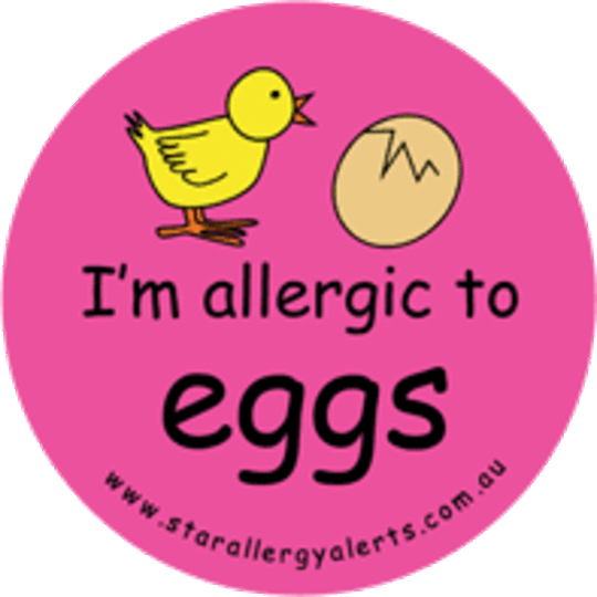I'm Allergic to Eggs Badge Pack - Pink