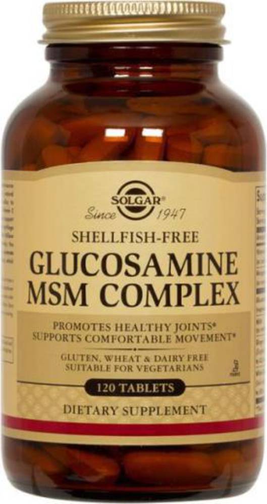 Solgar Glucosamine MSM Complex Shellfish Free 60