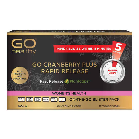 Go Cranberry Plus Rapid Release 10 VegeCapsules