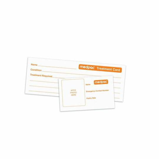 Medpac ID/Treatment Card