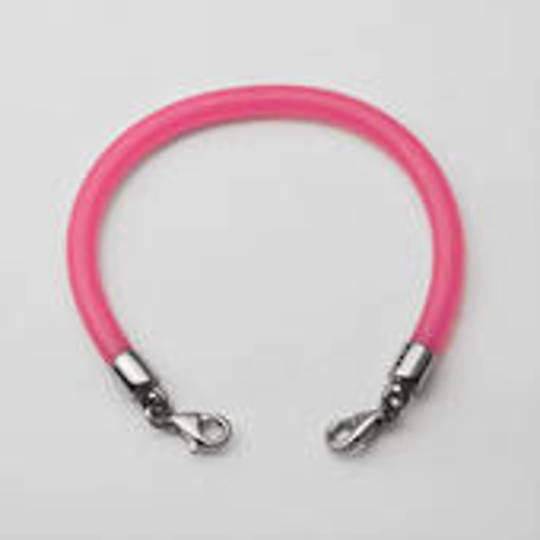 Pink rubber strap