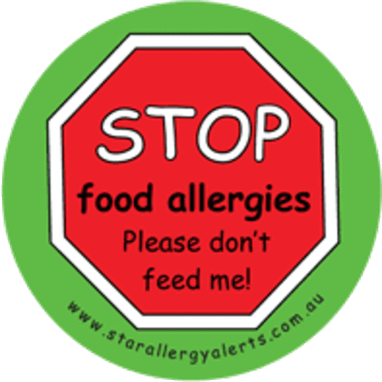 Sticker - STOP food allergies, please don't feed me! Sticker Pack