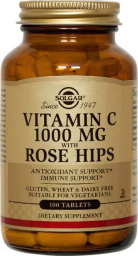 Solgar Vitamin C 1000mg with Rose Hips 100