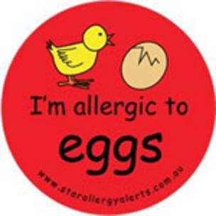 I'm Allergic to Eggs Sticker Pack - Red