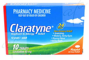 Claratyne 10mg Tablets  (Loratadine)