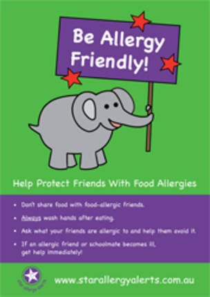 Be Allergy Friendly! Poster