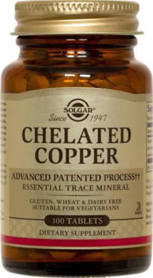 Solgar Chelated Copper 2.5mg 100 Tablets