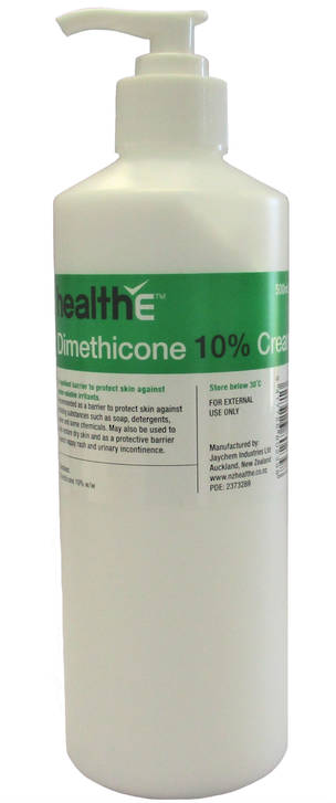 healthE Dimethicone 10% Cream 500g Pump Bottle