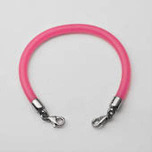 Pink Rubber Strap 6inch  Pale Pink