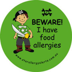 BEWARE! I have Food Allergies Badge Pack