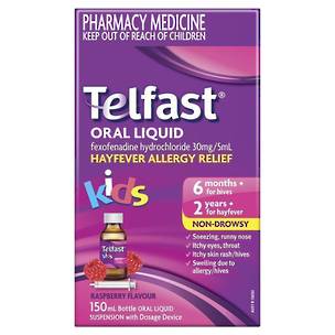Telfast Childrens Elixir 150mL (Fexofenadine)
