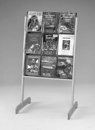 (58531) "Stand-Tall" Literature Rack, 9 x A4, Easel