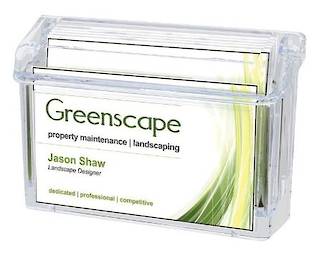 Outdoor Business Card Holder with Lid