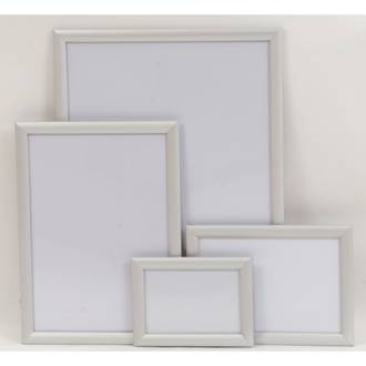 A1 Silver Square 25mm Snap Frame